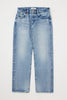 MOU Low Rise Distressed Straight Leg Jean