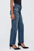 MOU Mid Rise Full Length Straight Jeans