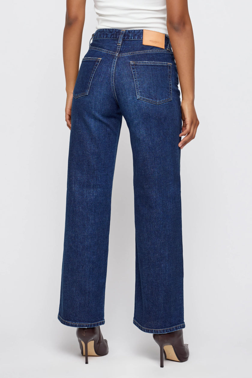 MOU Straight Mid Dark Jeans