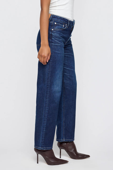 MOU Straight Mid Dark Jeans