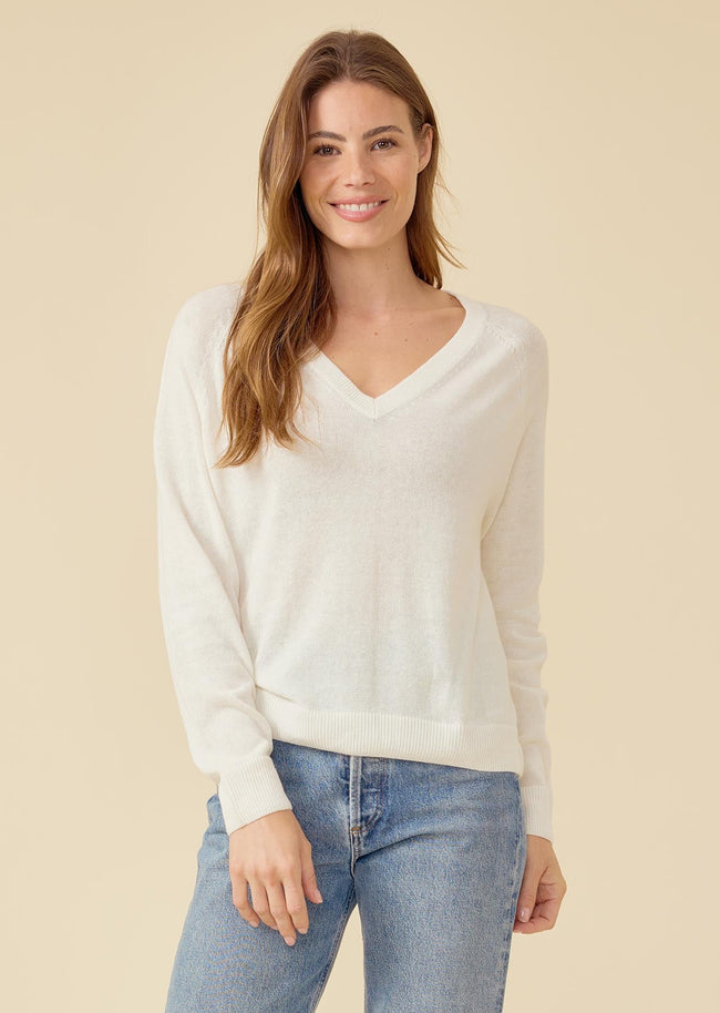 OGD Linen V Neck Sweater