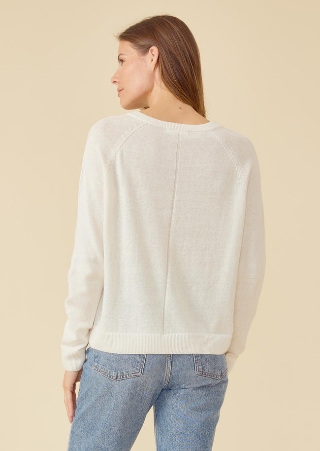OGD Linen V Neck Sweater