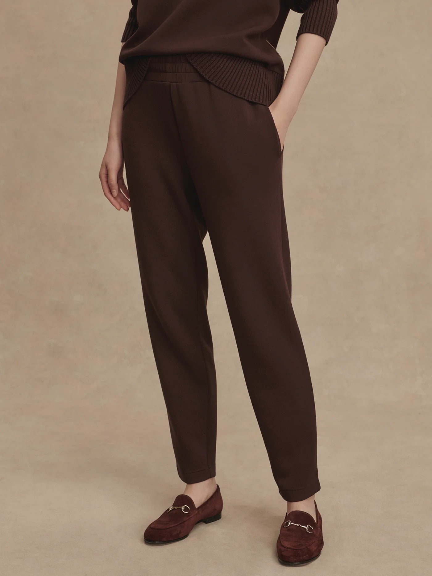 VAR Slim Cuff Pants Coffee