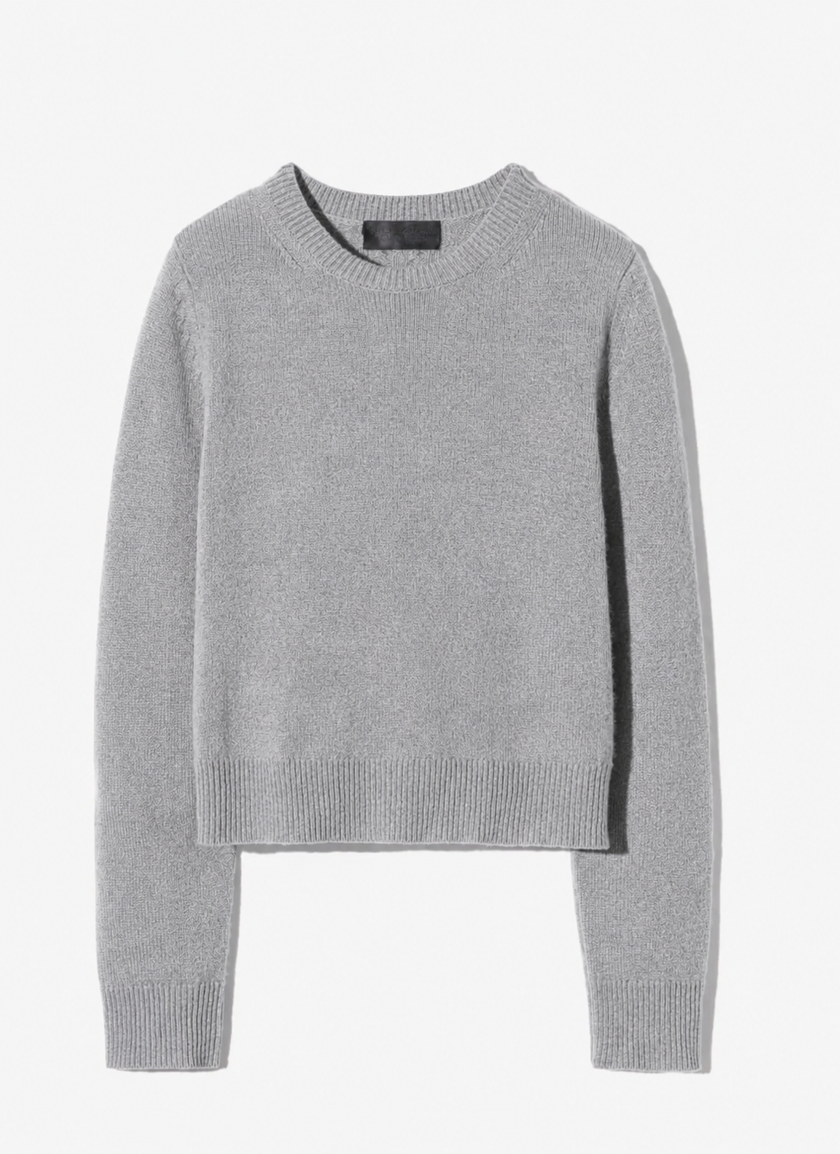 NIL Grey Crewneck Slim Sweater