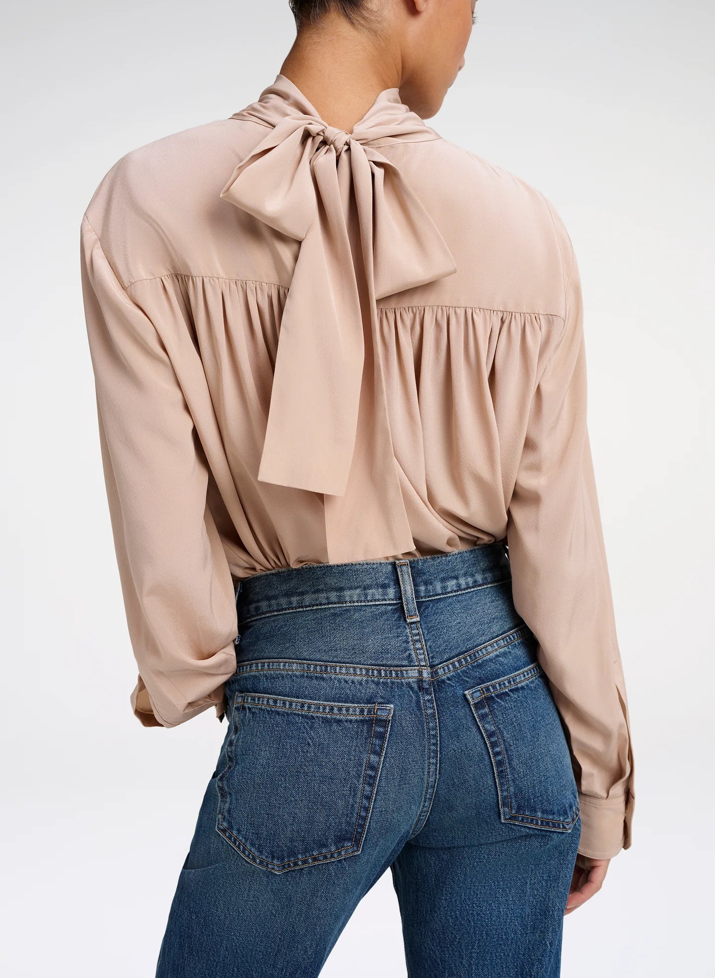 ALC Silk High Neck Blouse