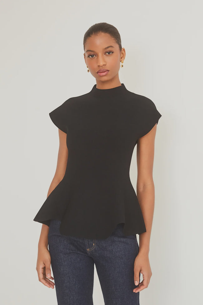 CC Mockneck Peplum Top