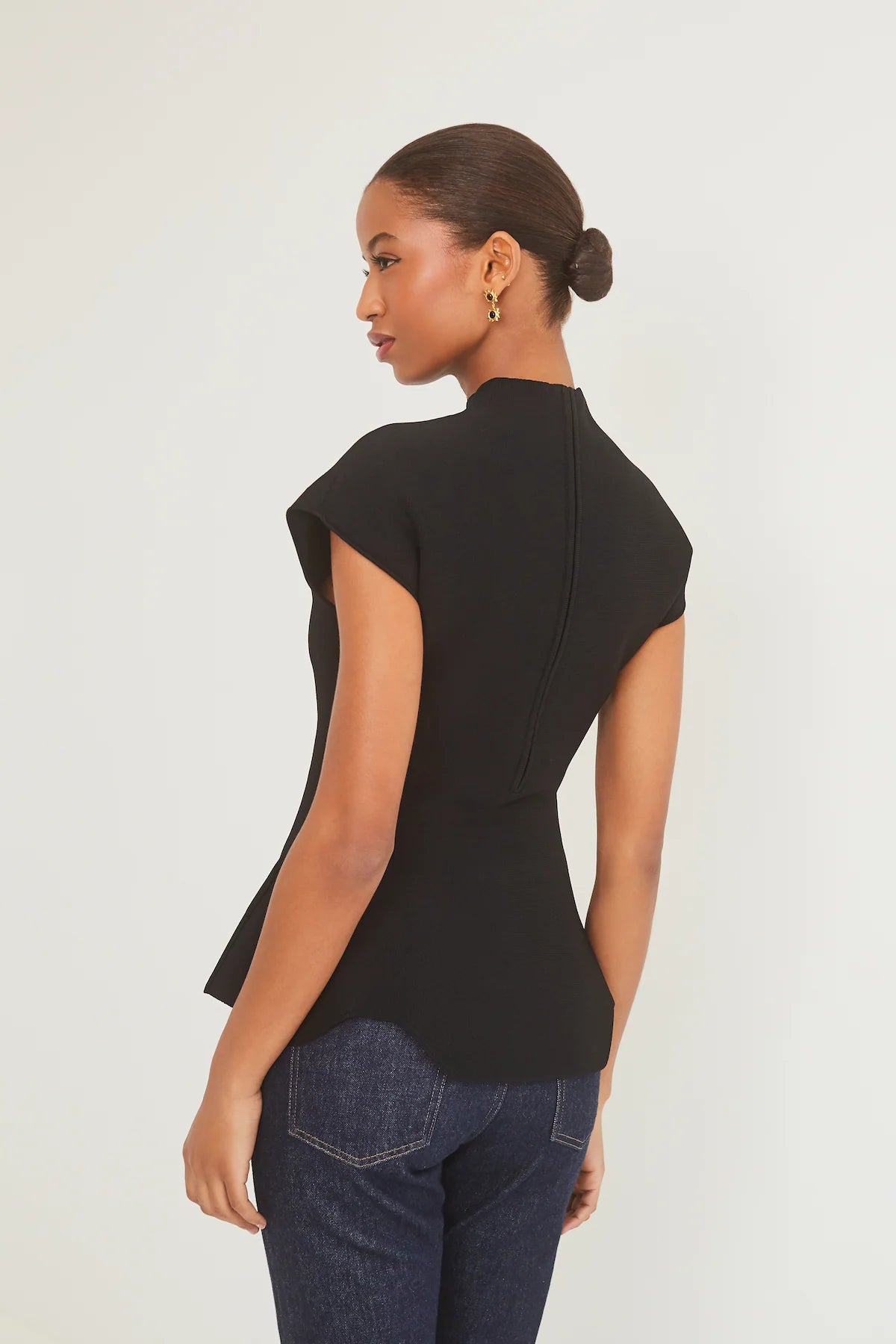 CC Mockneck Peplum Top