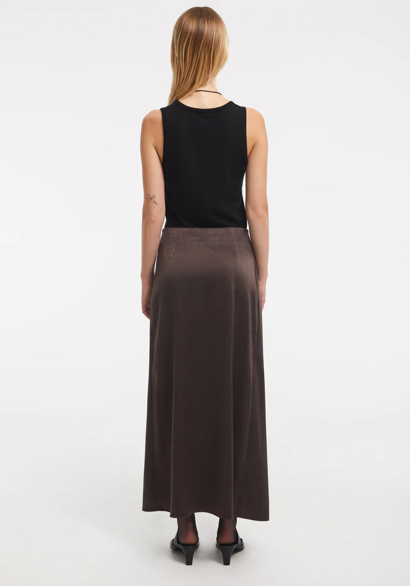 AER Satin Wrap Skirt