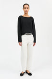 SKS Cropped Straight Jeans