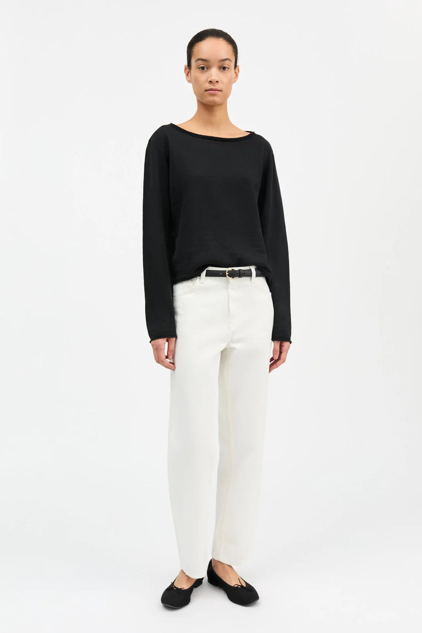 SKS Cropped Straight Jeans