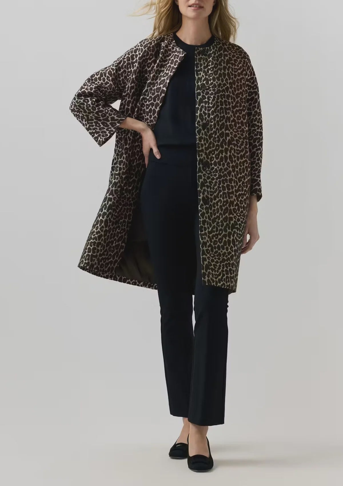 AM Leopard  Coat