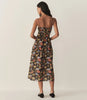 DOE Black Floral Midi Dress