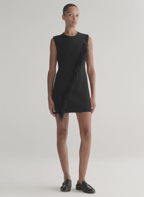 ALC Feather Accent Mini Dress