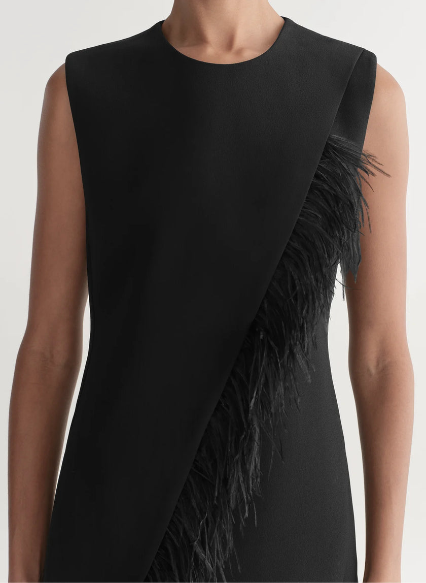ALC Feather Accent Mini Dress