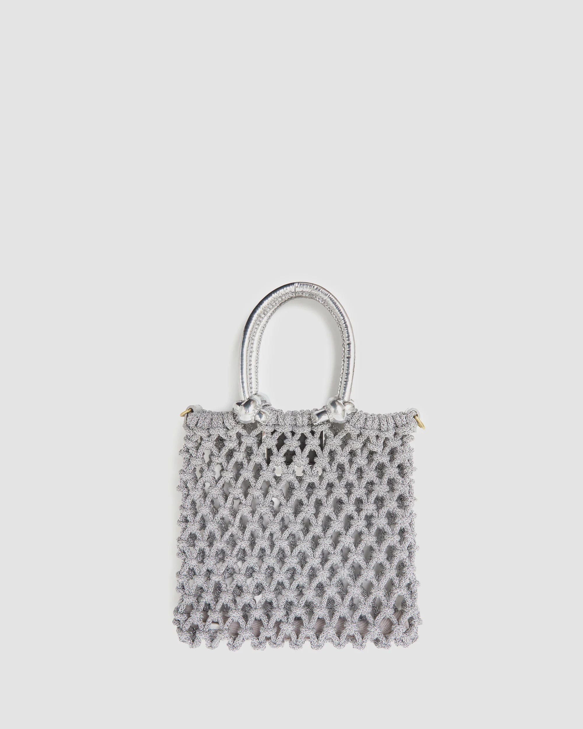 CLA Silver Mesh Rope Bag