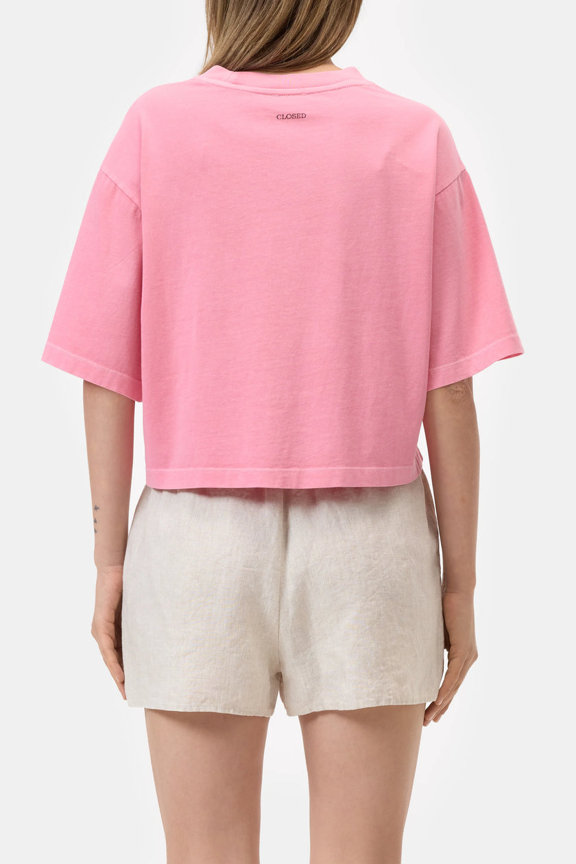 CLO Cropped Boxy Tan Lines Tee