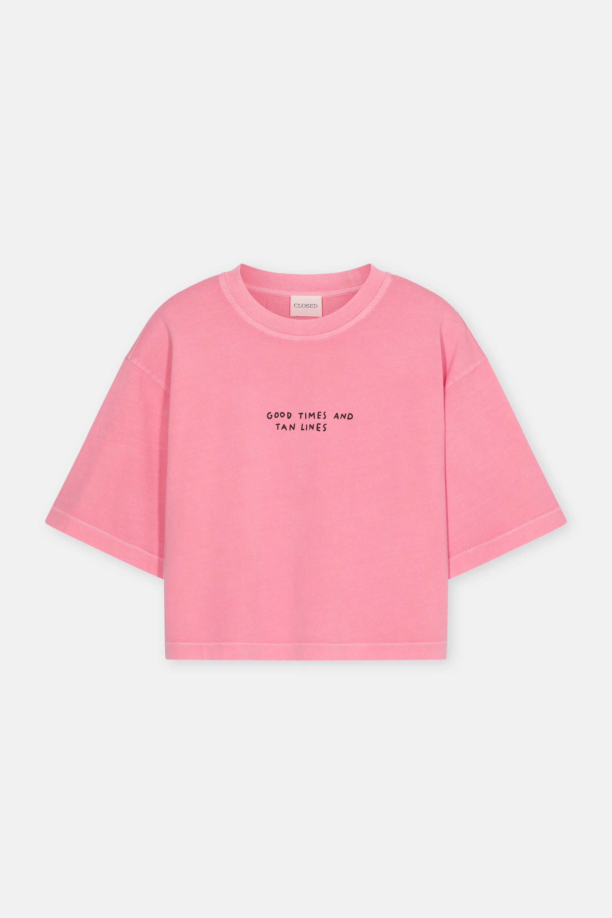 CLO Cropped Boxy Tan Lines Tee