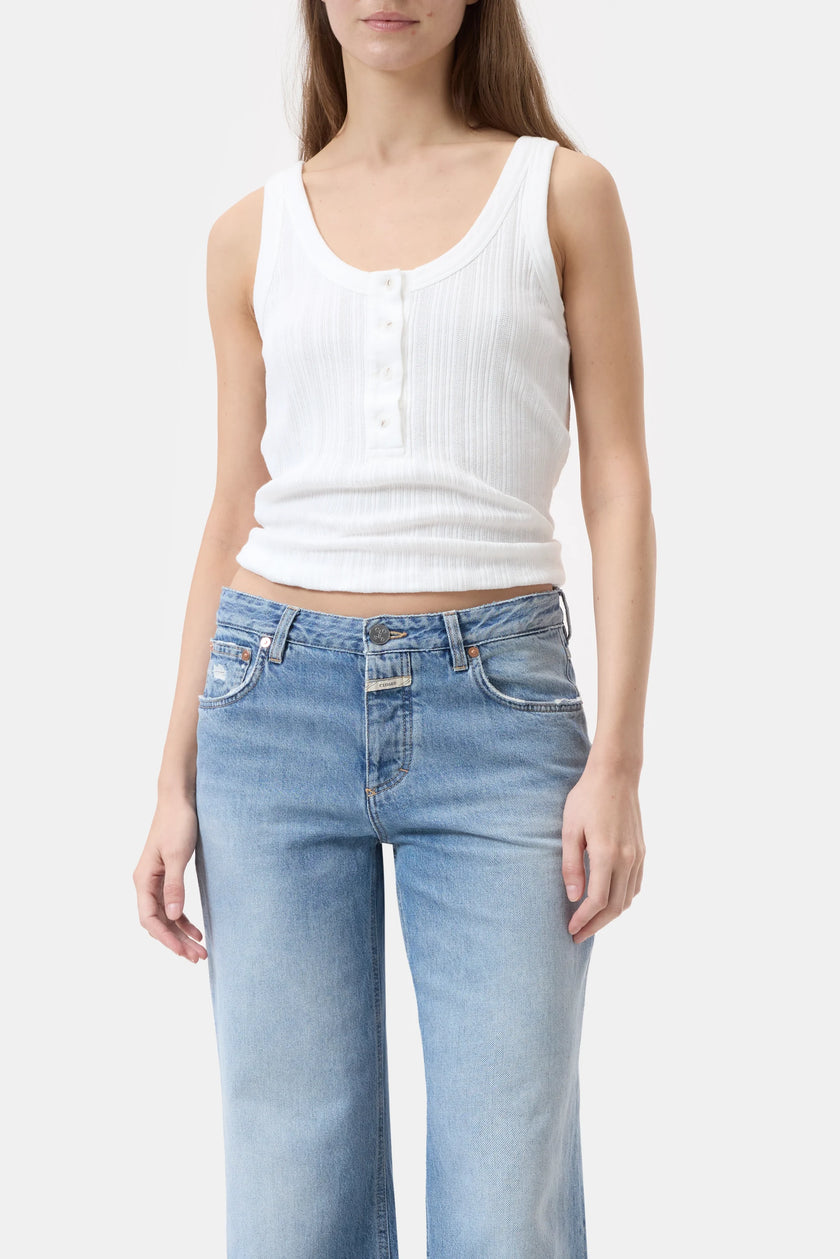 CLO Ribbed Button Tank