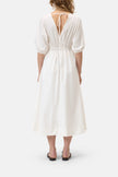 CLO V Neck Gathered Waist Dress
