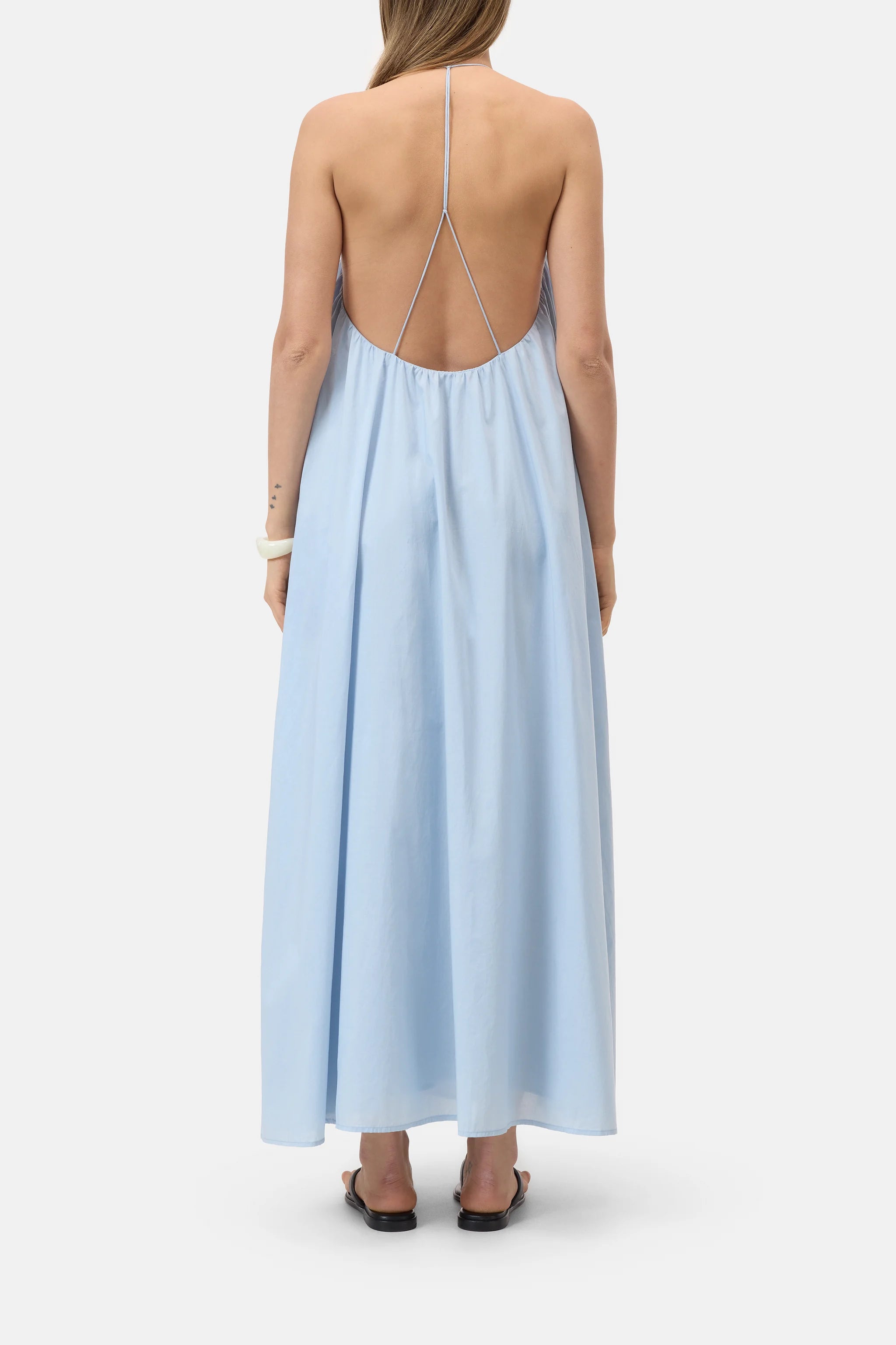 CLO Low Back Flowy Maxi Dress