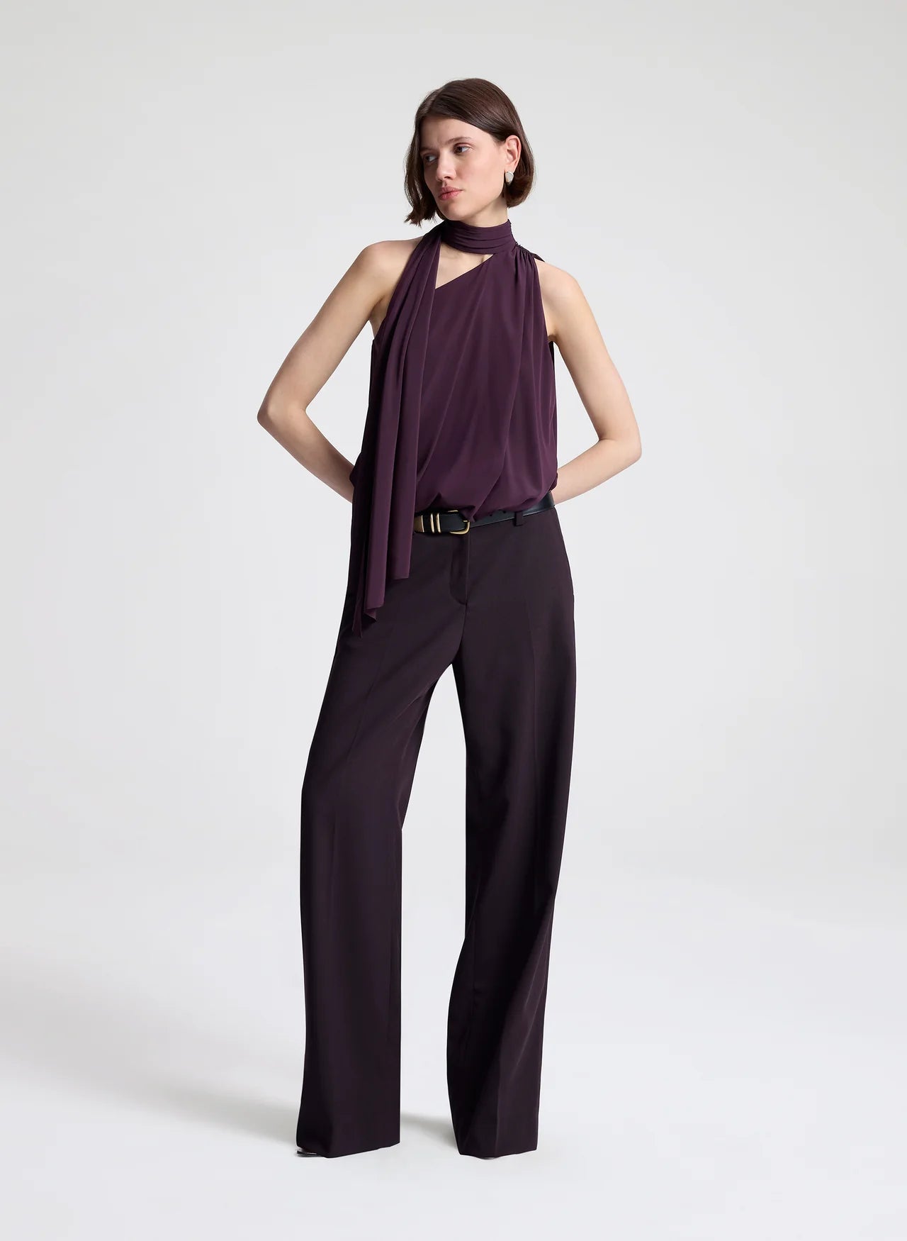 ALC Silk Scarf Top