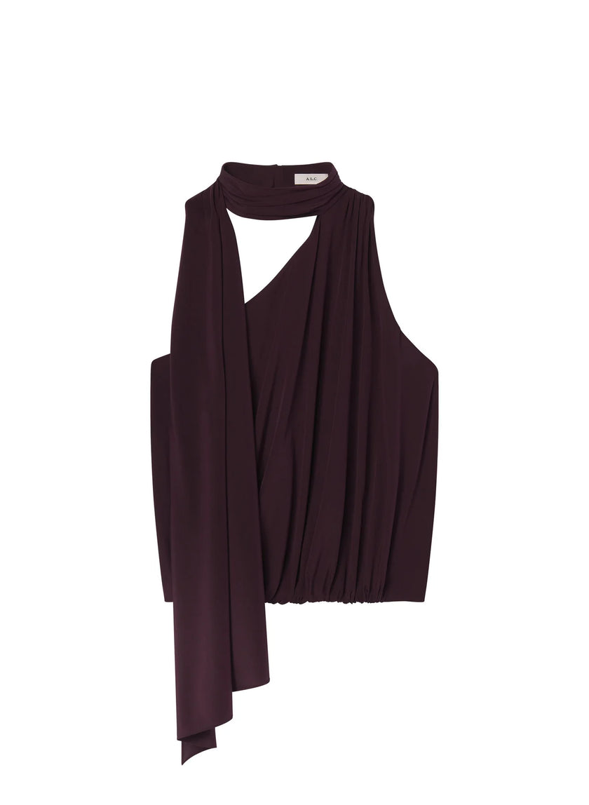 ALC Silk Scarf Top