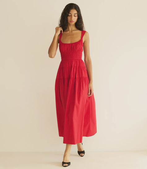 DOE Sleeveless A Line Midi Dress