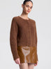ALC Glossy Leather Mini Skirt