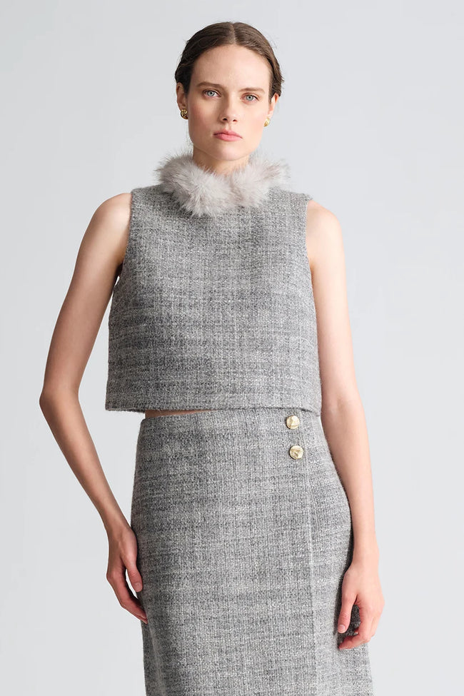 CC Tweed Boucle Top