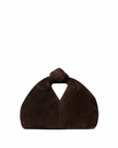 LOF Suede Knot Clutch