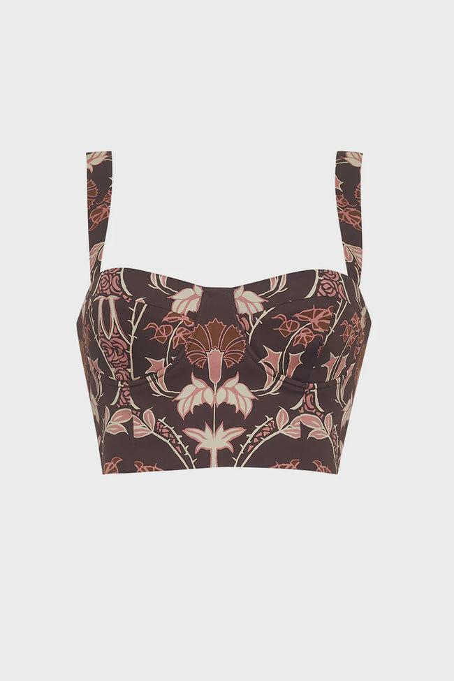 CC Patterned Bustier Top