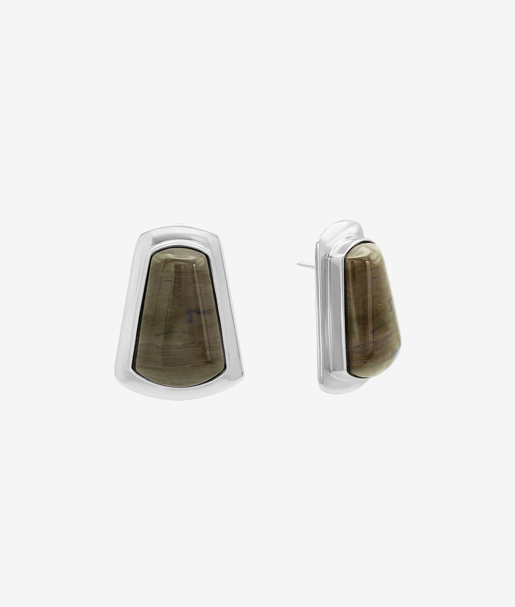 SHA Geometric Stone Earring