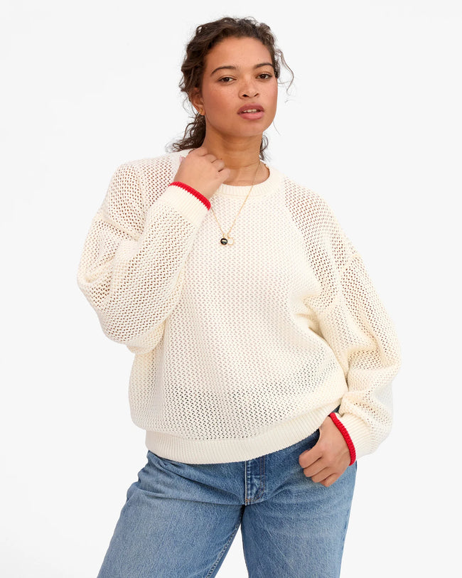 CLA Red Trim Sweater