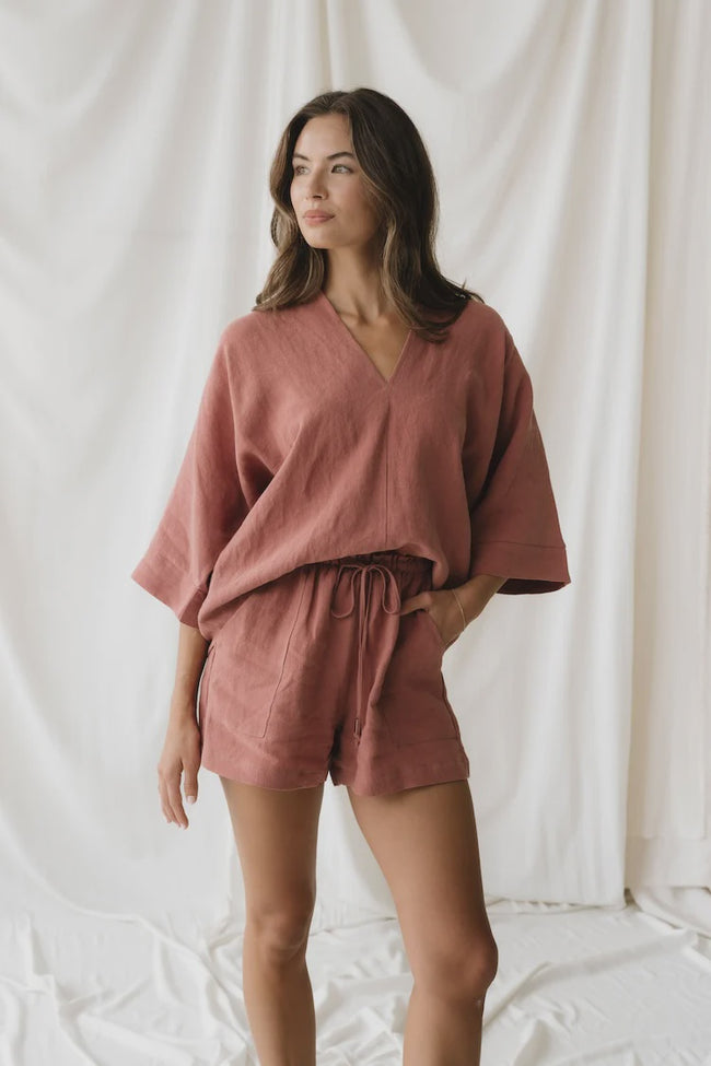 NAT Off the Cuff V Neck Top