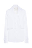 TEL Draped Collar Button Down