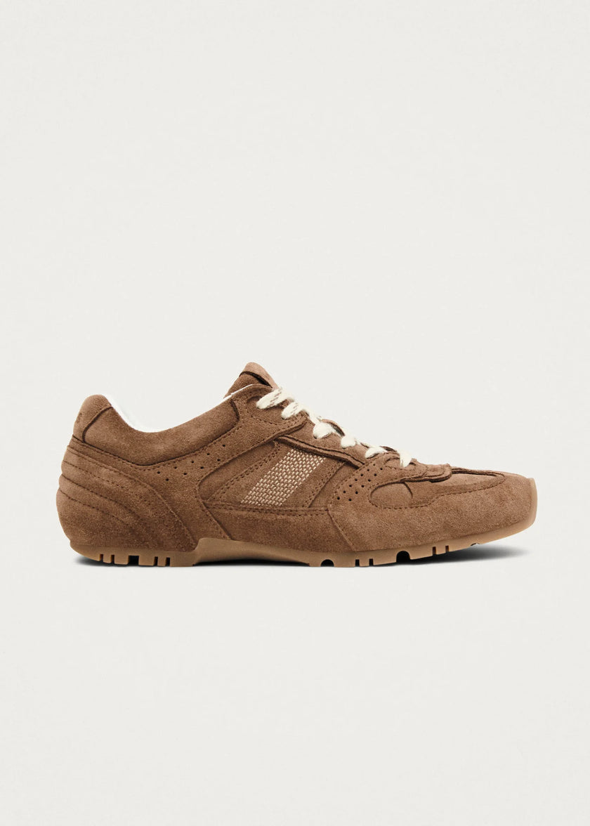 ALOHAS Suede Brown Leather Sneakers