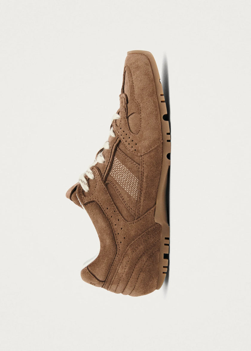 ALOHAS Suede Brown Leather Sneakers