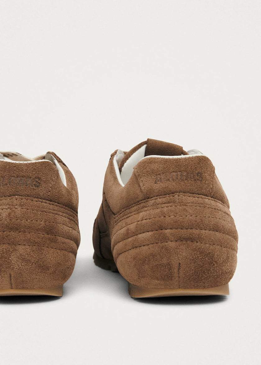 ALOHAS Suede Brown Leather Sneakers