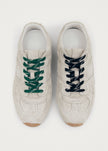 ALO Suede Fuzzy Grey Leather Sneakers