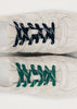 ALO Suede Fuzzy Grey Leather Sneakers