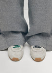 ALO Suede Fuzzy Grey Leather Sneakers