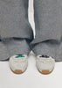 ALO Suede Fuzzy Grey Leather Sneakers