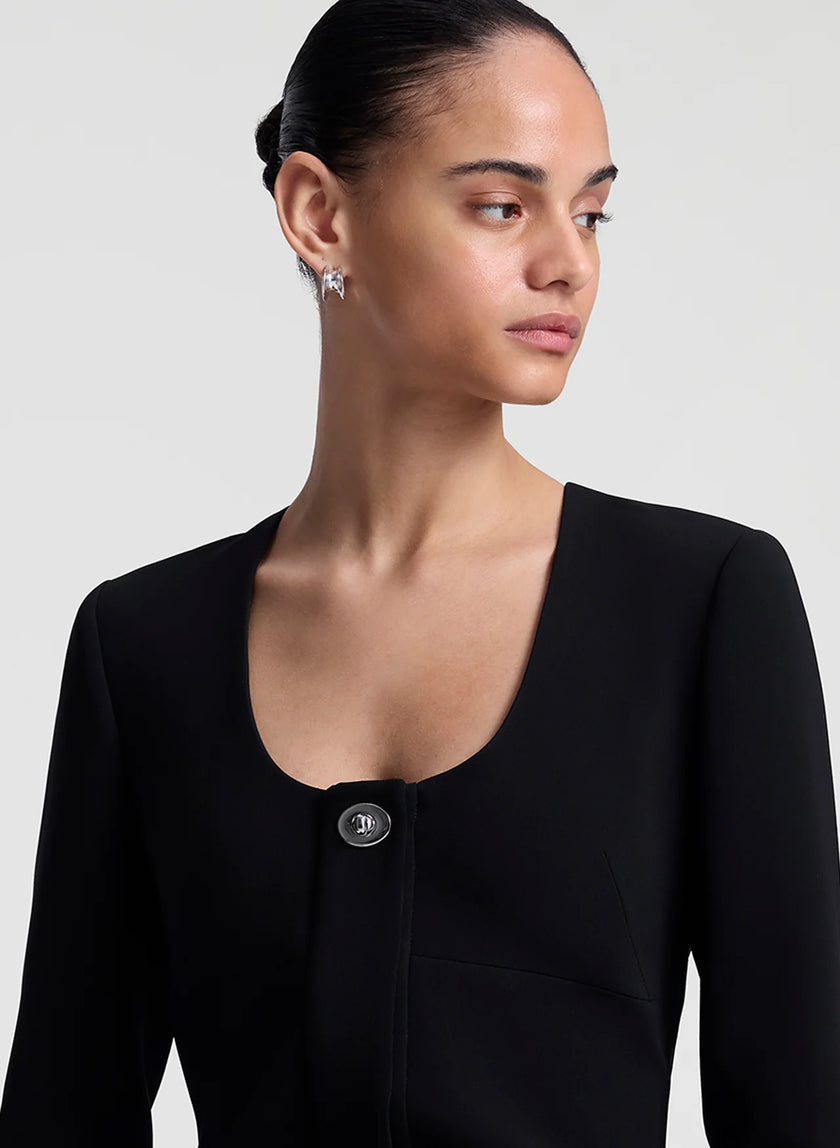 ALC Black Long Sleeve Mini Dress