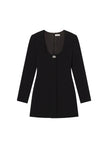 ALC Black Long Sleeve Mini Dress