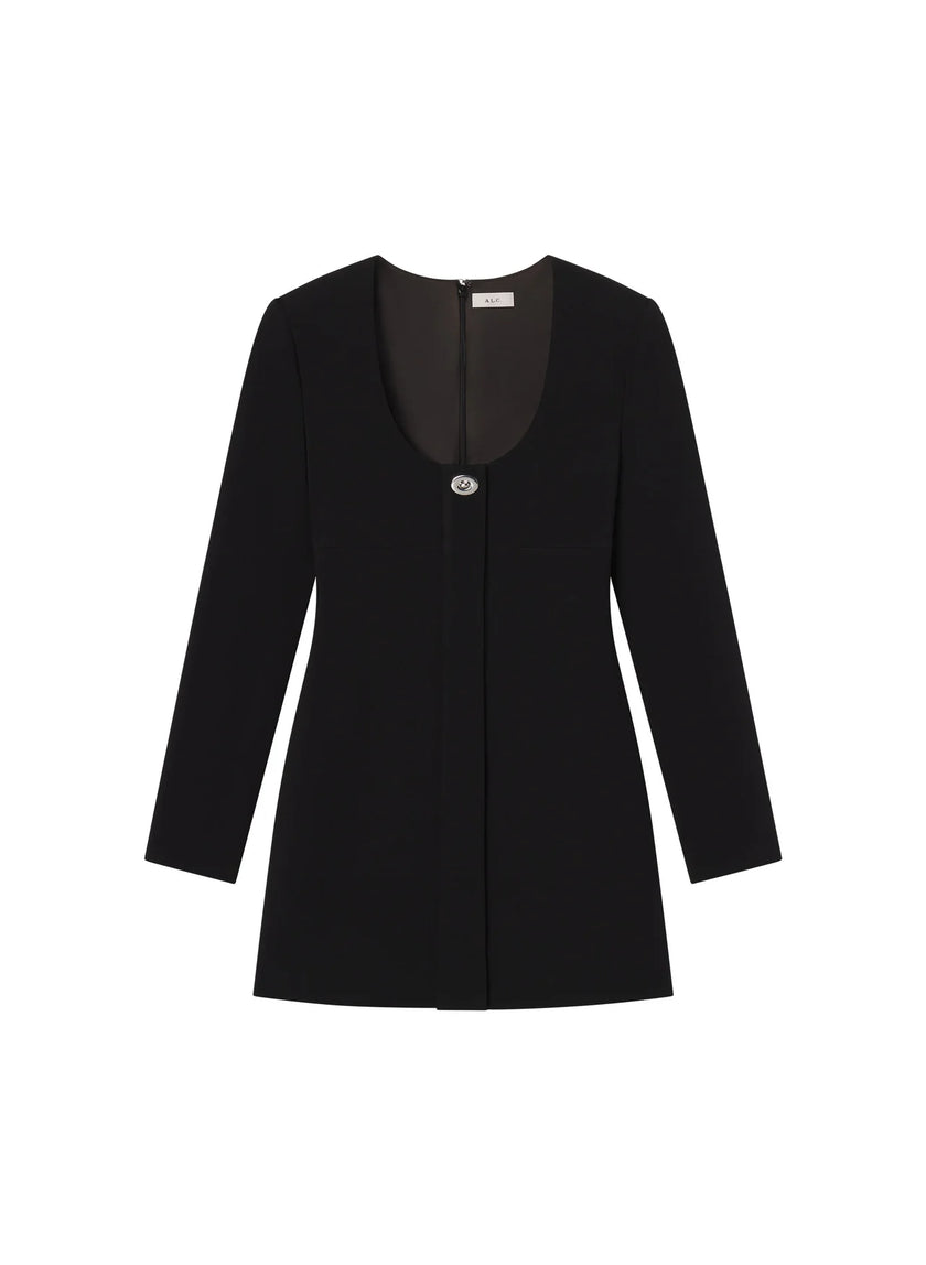 ALC Black Long Sleeve Mini Dress