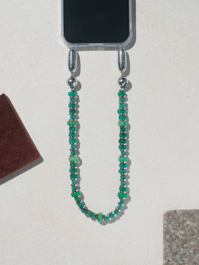 OSS Emerald Bead Wristlet