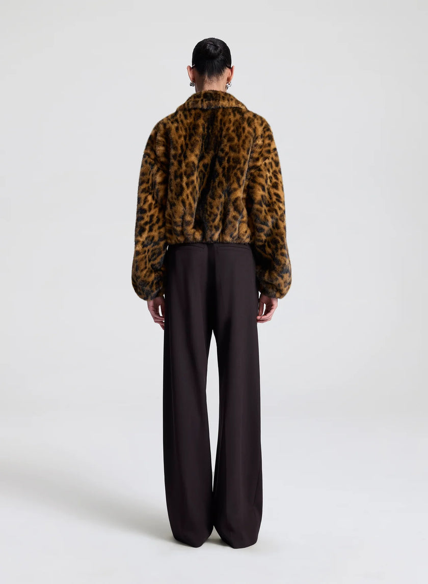 ALC Furry Leopard Jacket