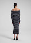 ALC Off the Shoulder Striped Dress