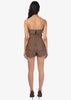 CAM Strapless Plaid Top