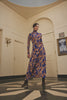 CC Blue Paisley Midi Dress